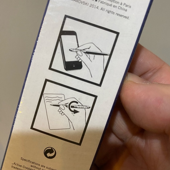 Swarovski Black Crystal Pen with stylus - Picture 3 of 3